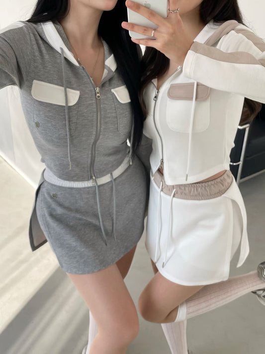 MS60201 Jennie hoodie sporty set