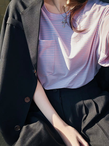 MS60364 Fion stripes tee