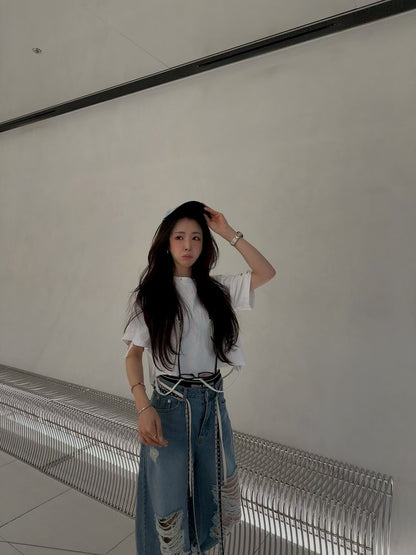 MS60431 Vintage crop tee