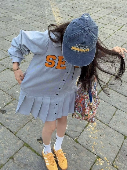 MS60250 Varsity shirt dress