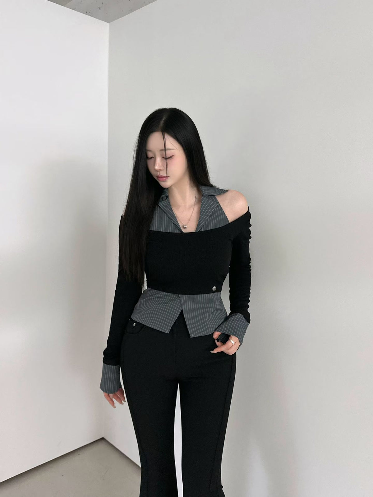 MS60921 Nymph collar blouse
