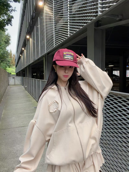 MS60930 Jiyoon sweet hoodie set