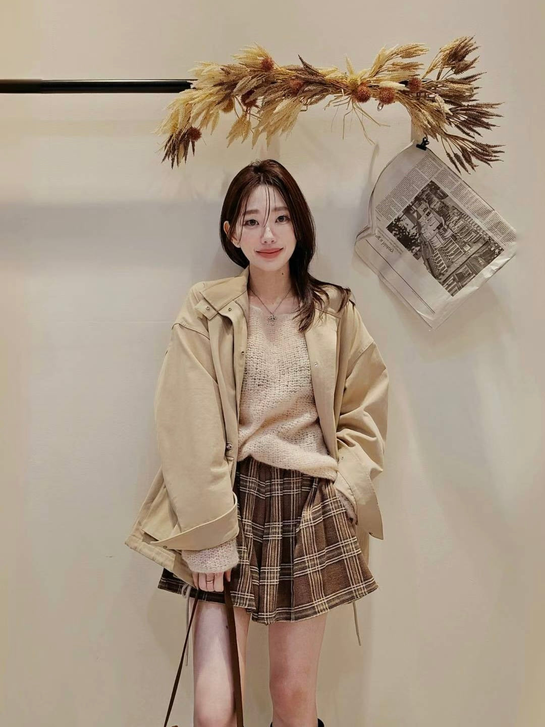 MS51075 British checked shorts