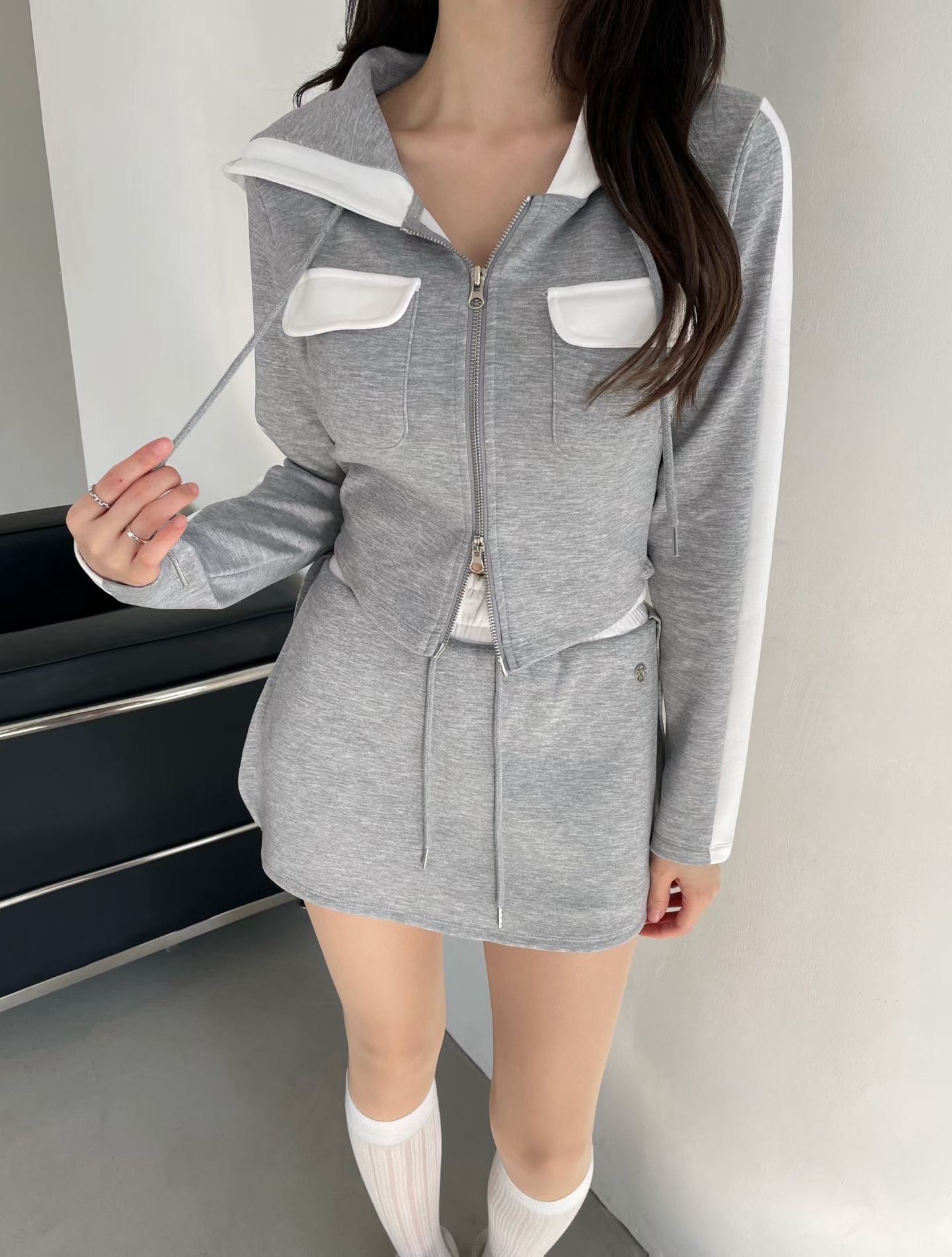 MS60201 Jennie hoodie sporty set