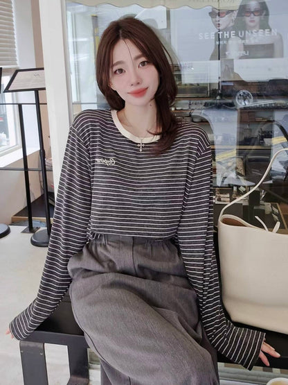 MS51079 Mochi signature stripes top