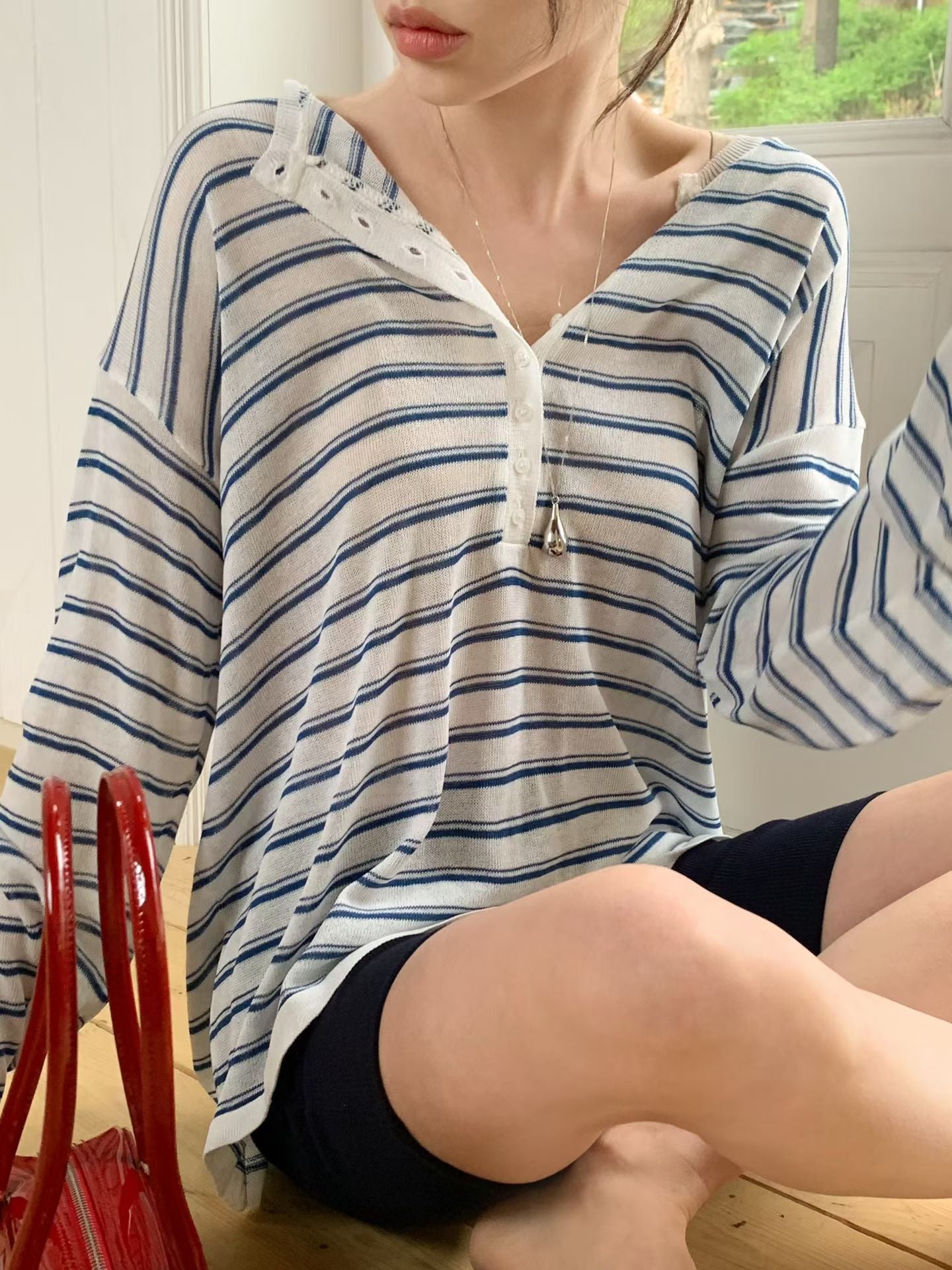 MS60455 Daily stripes long sleeve
