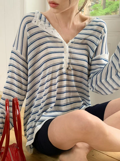 MS60455 Daily stripes long sleeve