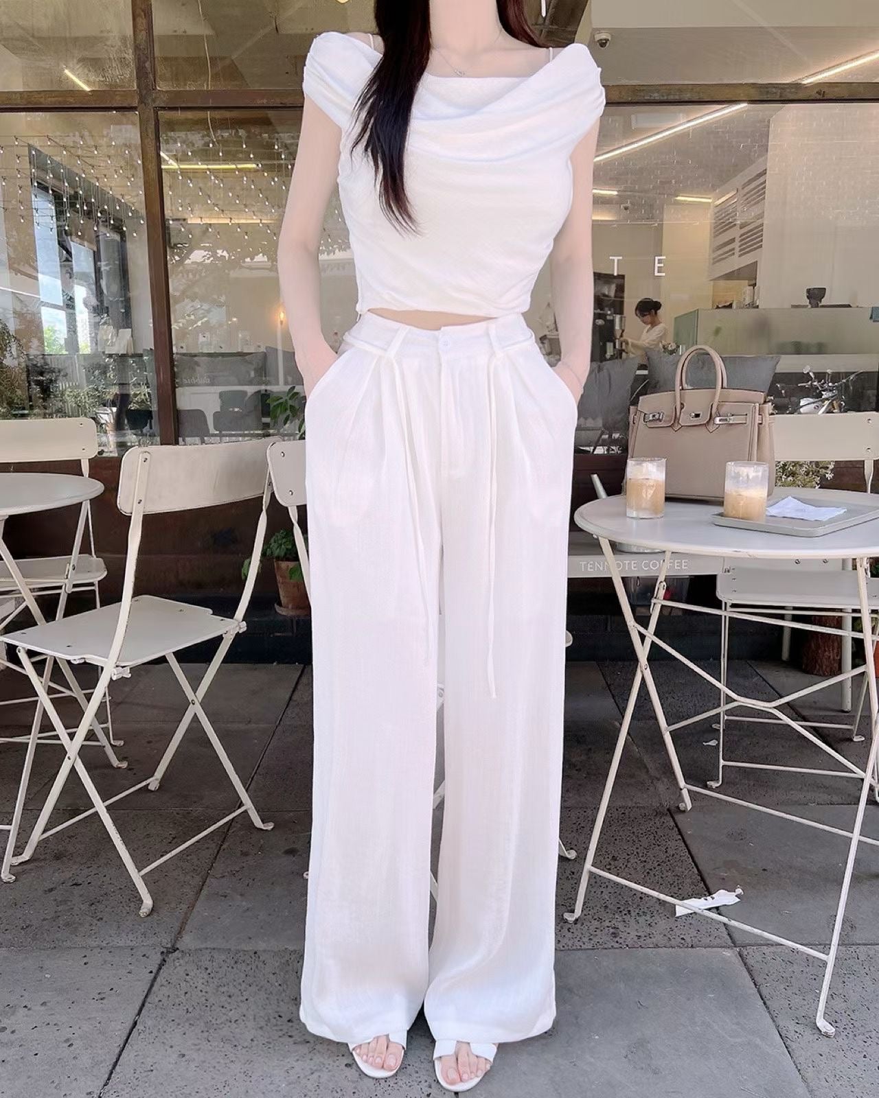 MS60710 Daisy off shoulder set