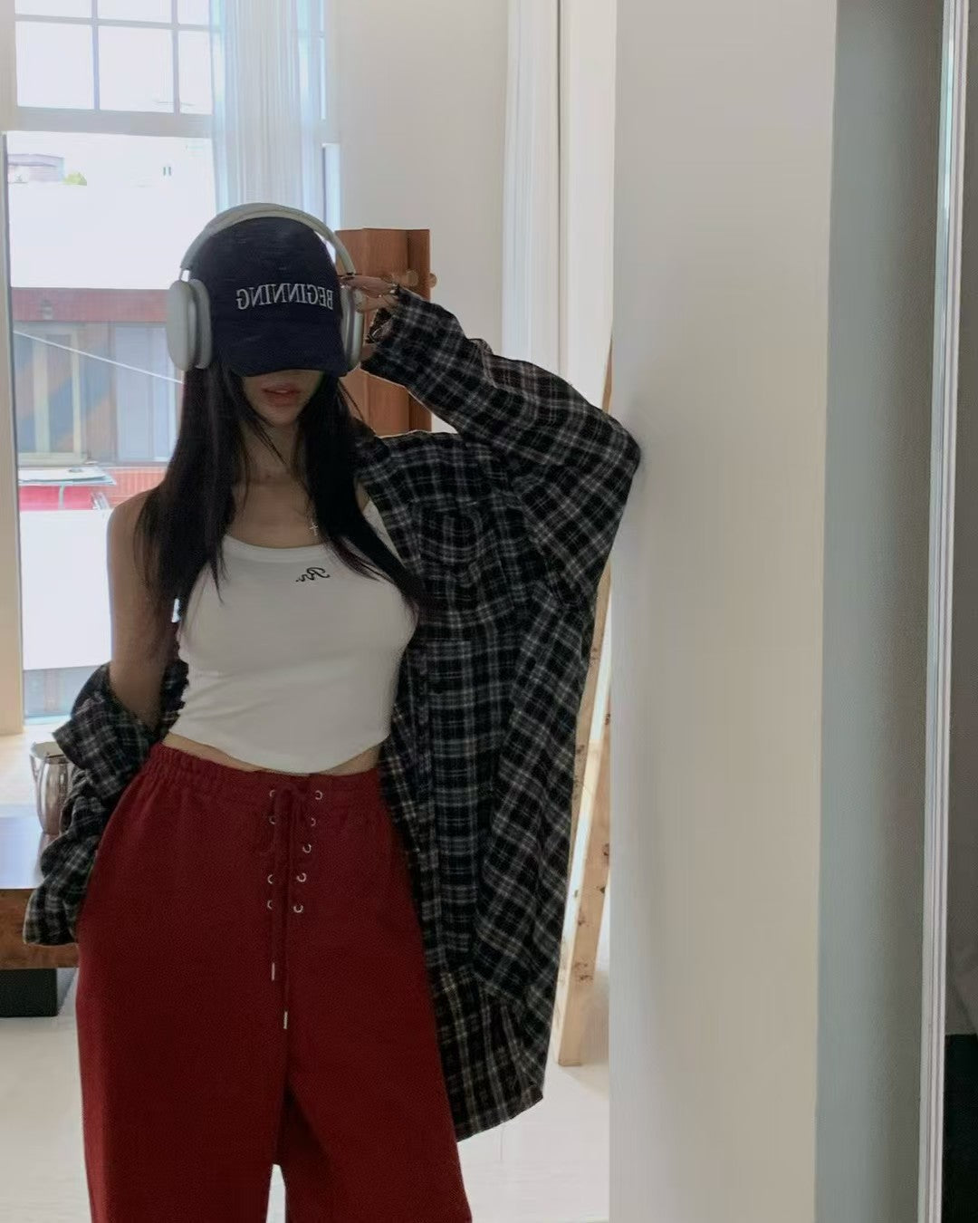 MS51108 Vintage tie joggers pants