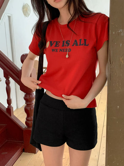 MS60453 Love word basic tee