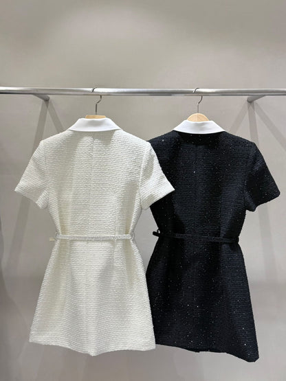MS60410 Cherie Contrast Tweed Dress