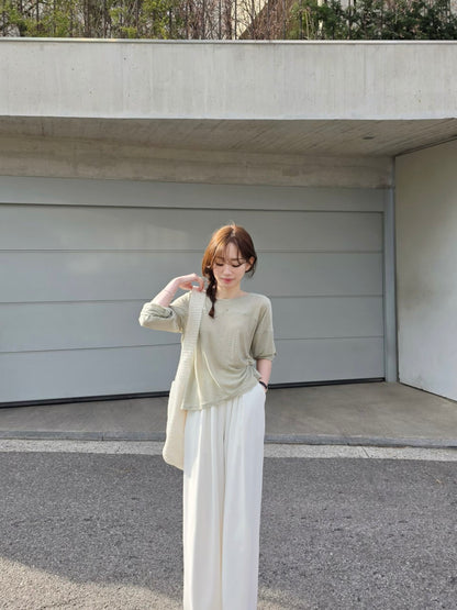 MS60421 Light weight linen top