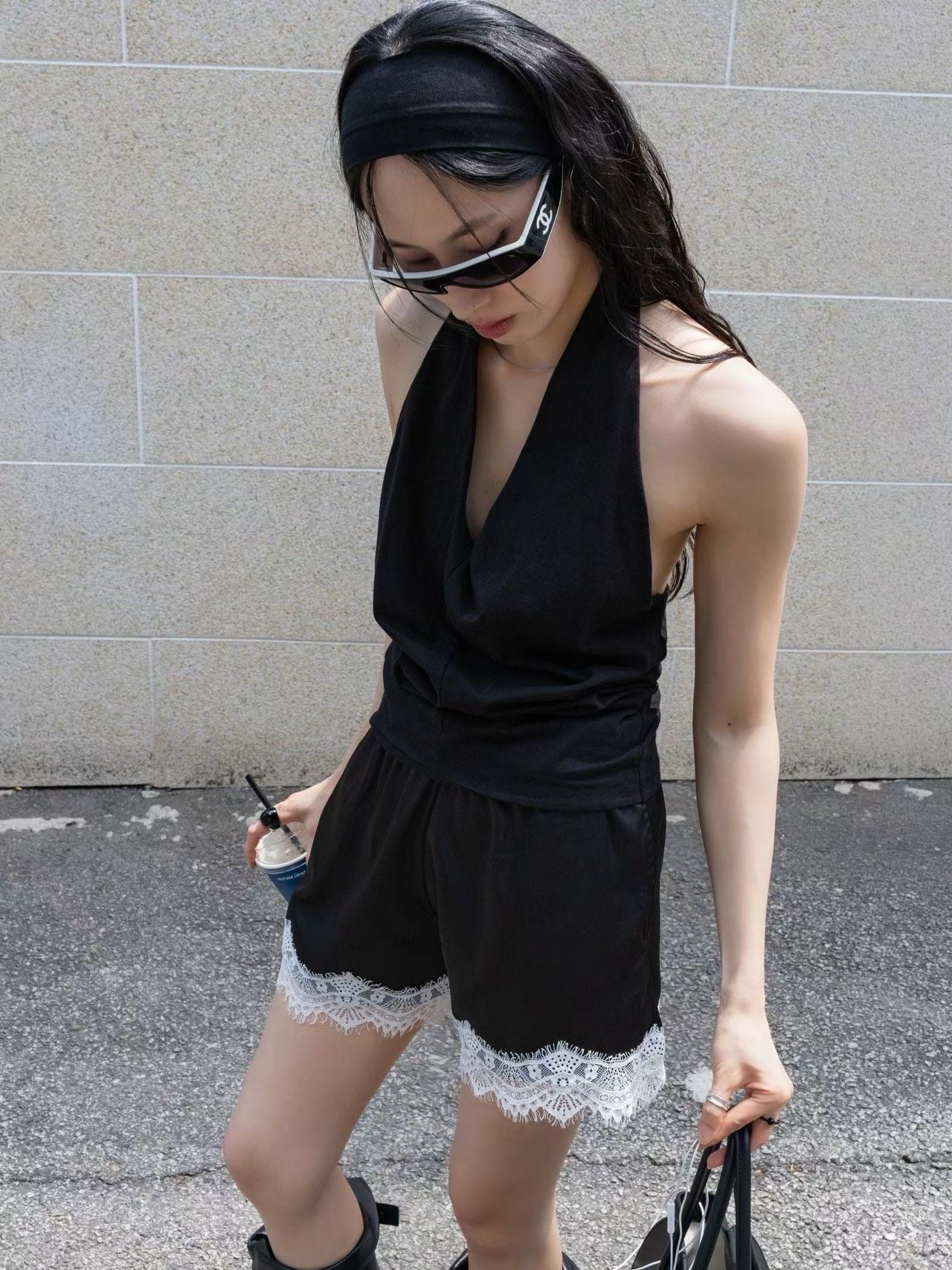 MS60520 Dark romance satin shorts