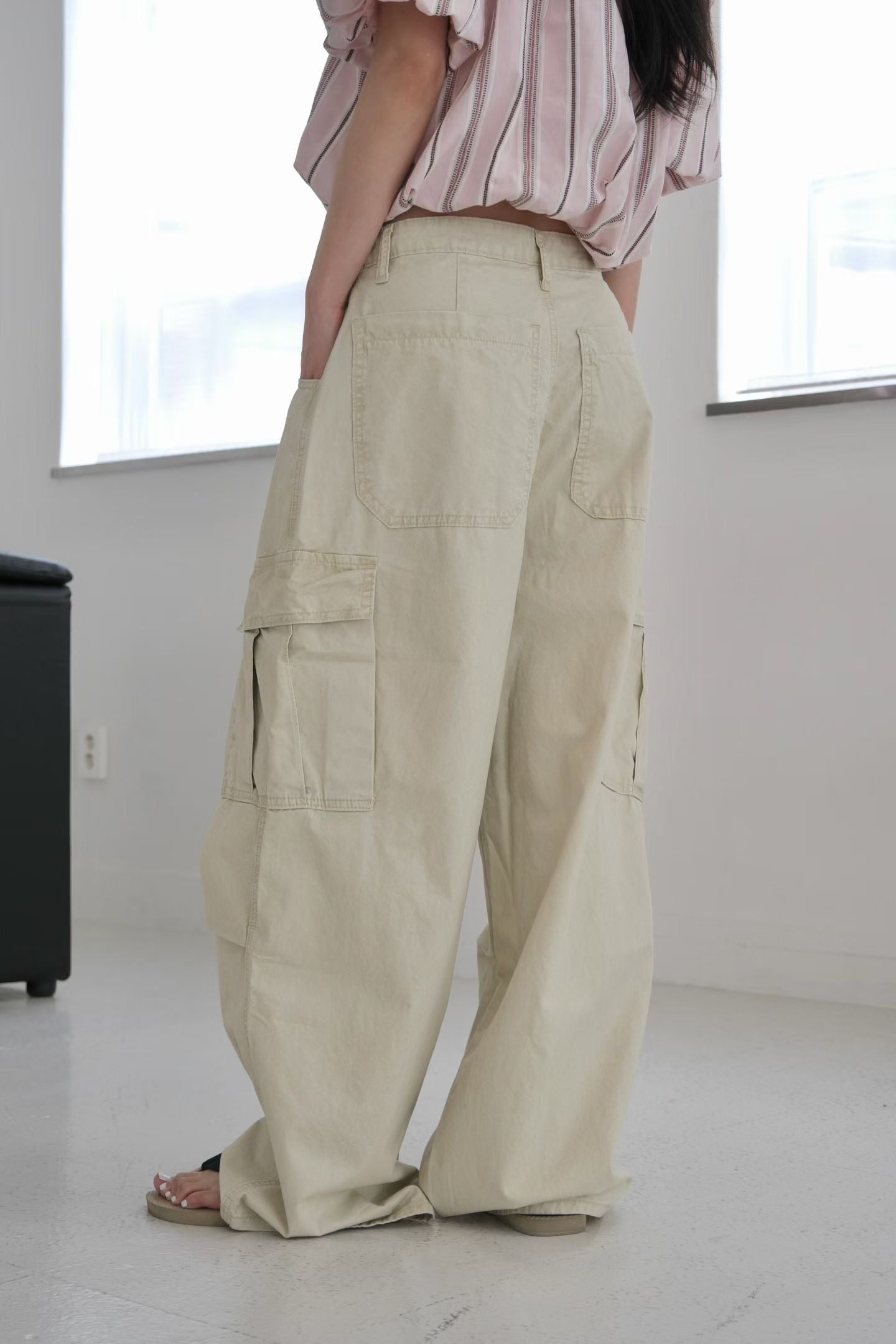 MS60634 Retro wide trousers