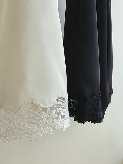 MS60262 Lacey satin skirt