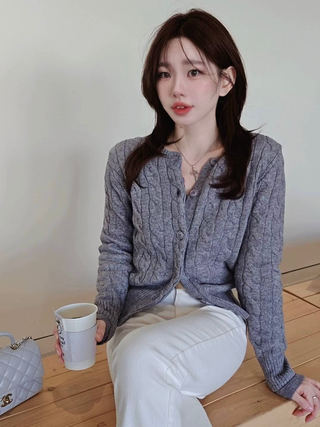 MS51240 Signature twist cardigan