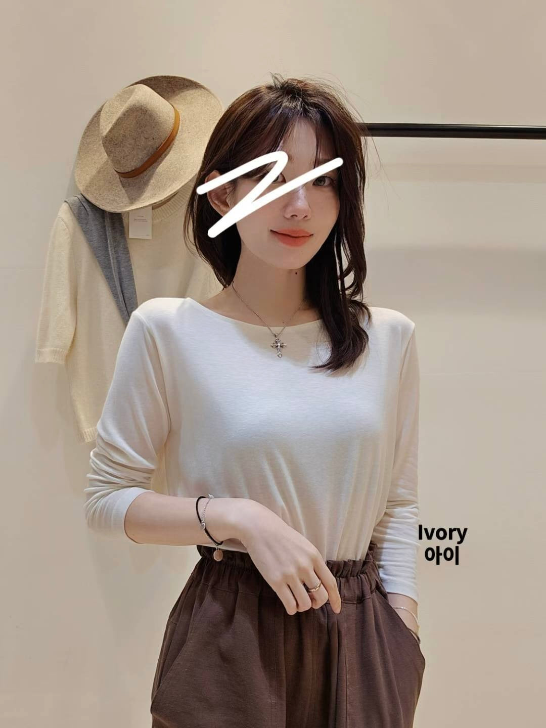 MS50945 Wool tencel blended jersey tee