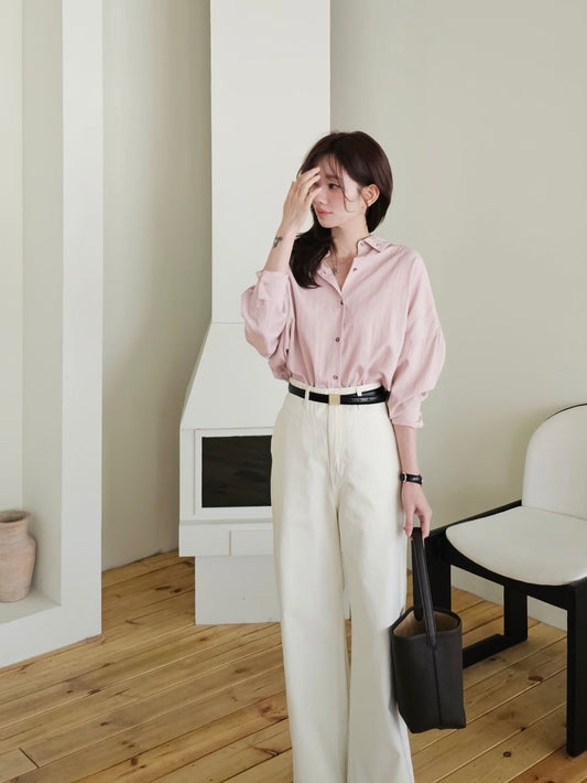 MS60218 Mono color blouse