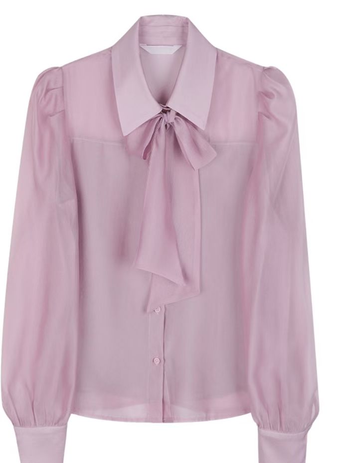 MS60231 Soft ribbon blouse