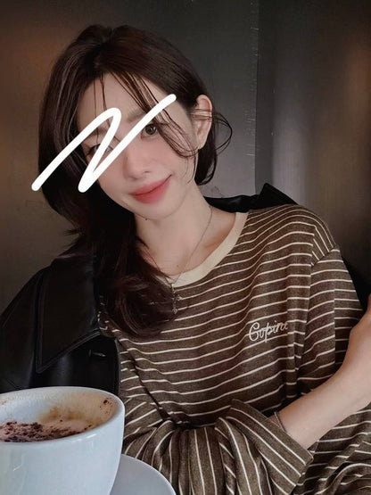 MS51079 Mochi signature stripes top