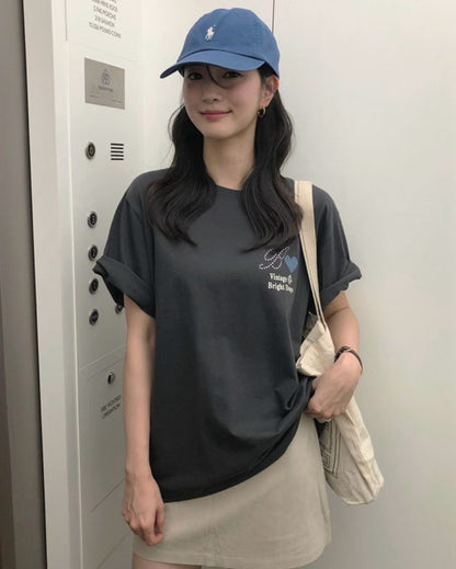 MS60926 Heart shape back tshirt
