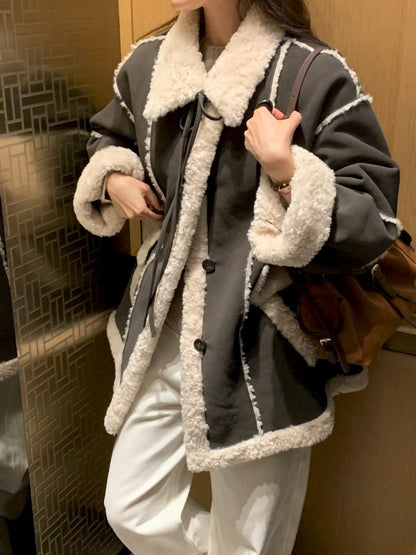 MS51120 Ribbon fur winter jacket