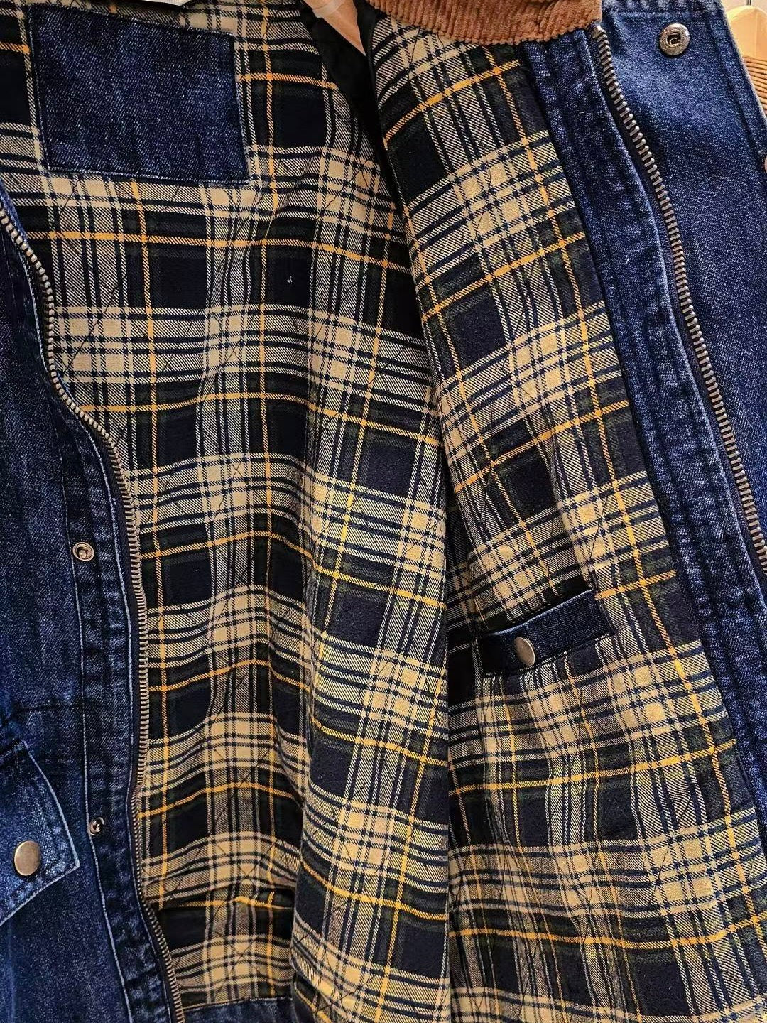 MS51150 Jack checked denim jacket